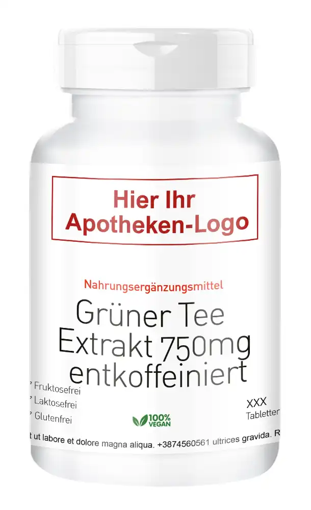 Grüner Tee Extrakt 750mg entkoffeiniert