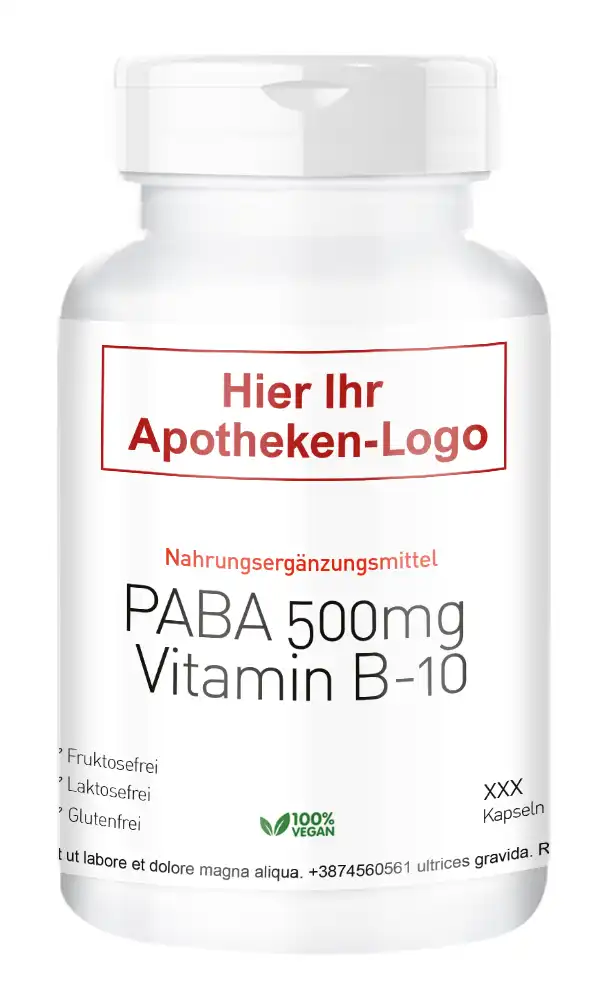 PABA 500mg Vitamin B-10