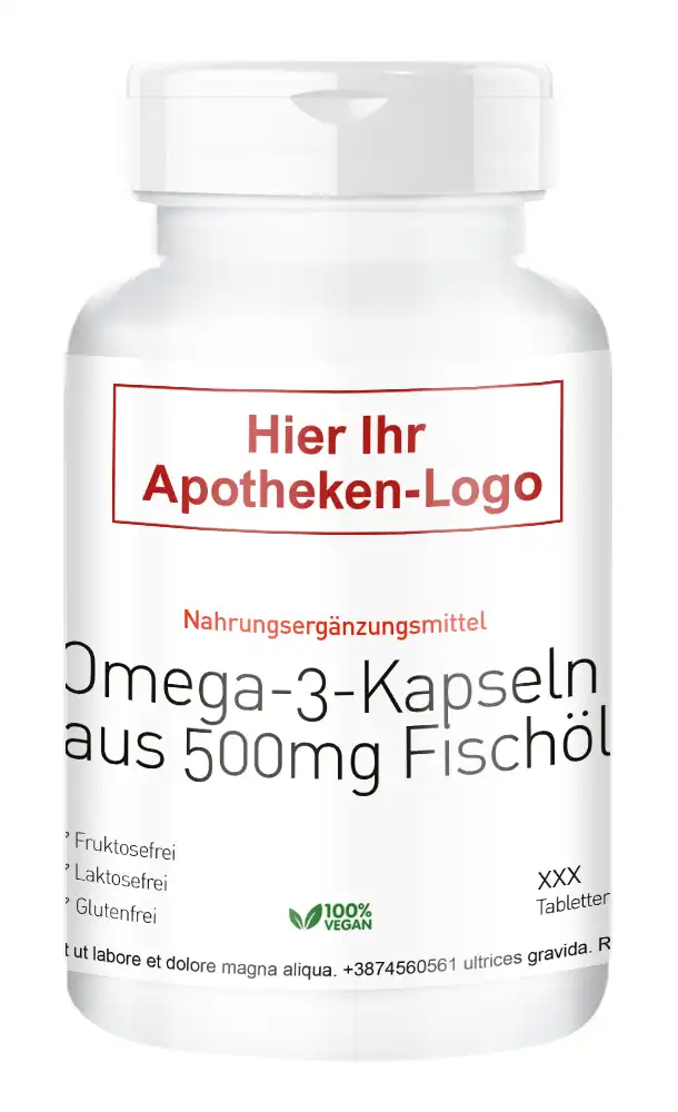 Omega-3-Kapseln aus 1000mg Fischöl